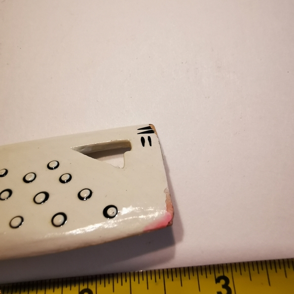 Laurel Burch Style Painted Wooden Cat Brooch - Picture 12 of 13